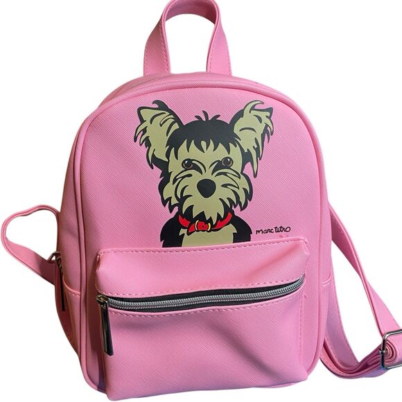 Marc Tetro Yorkie Yorkshire Terrier Pink Mini Backpack main image 6